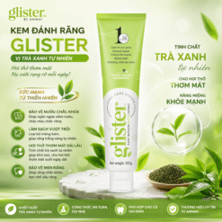 Kem đánh răng trà trắng Glister 200gr
