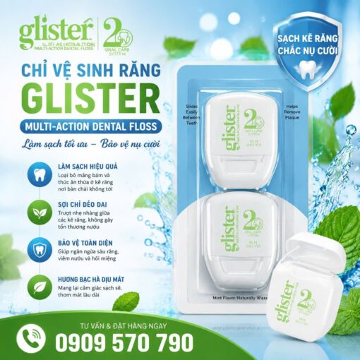 Chỉ vệ sinh răng Glister Multi-Action Dental Floss 1 2aOboQl6ENX3zRm0TC0UlqXv18k8gi1j5AW0uxqy