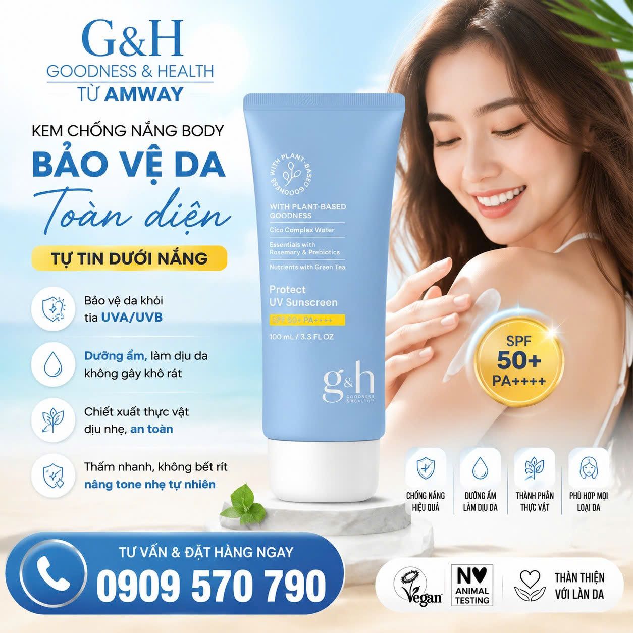 Kem chống nắng body G&H GOODNESS & HEALTH PROTECT UV SUNSCREEN