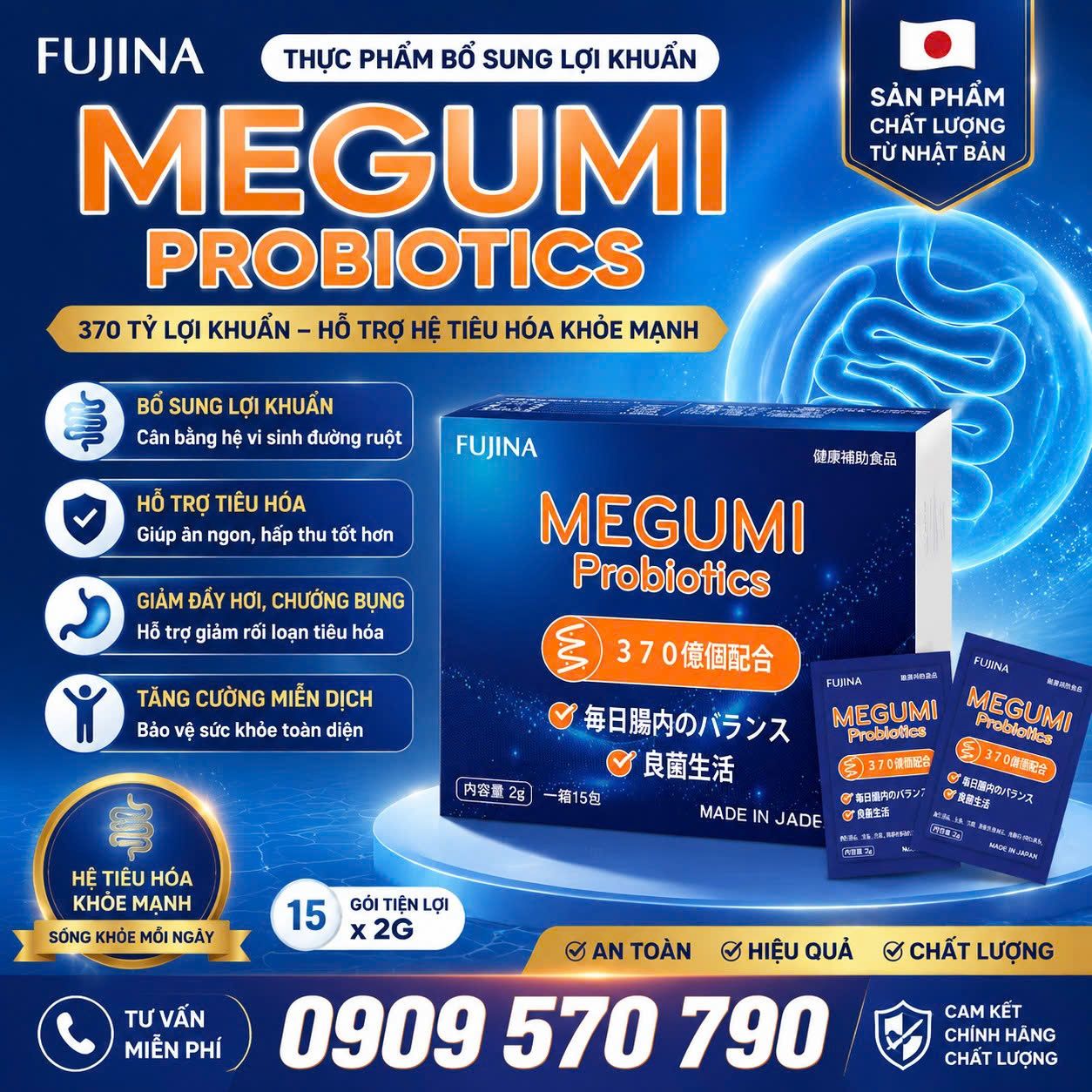 Thực phẩm bổ sung lợi khuẩn Megumi Fujina